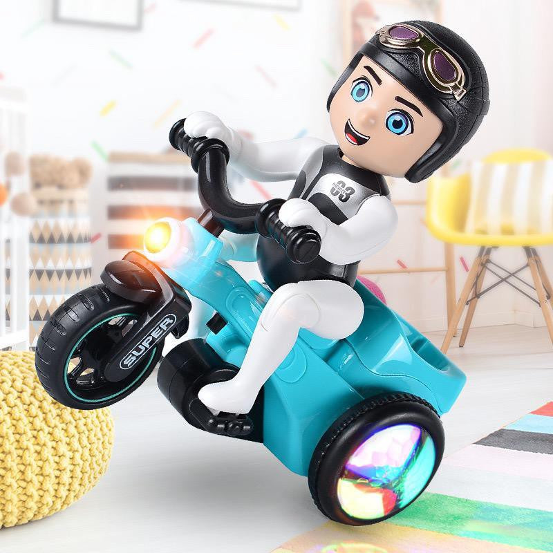 Lightning & Musical Stunt Bike Tricycle Bump Go Scooter Toy – Brainy Kidz