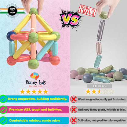 Magnetic Sticks Building Blocks For Kids Early Learning & Development