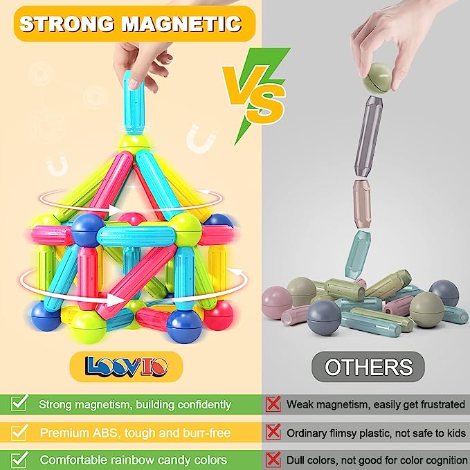 Magnetic Sticks Building Blocks For Kids Early Development