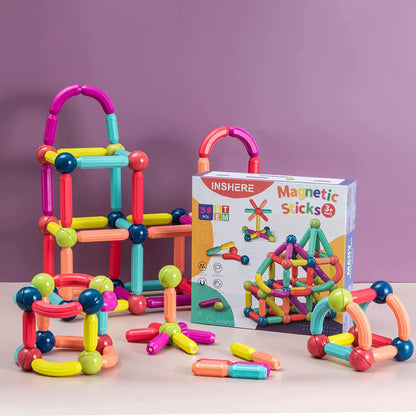 Magnetic Sticks Building Blocks For Kids Early Learning & Development