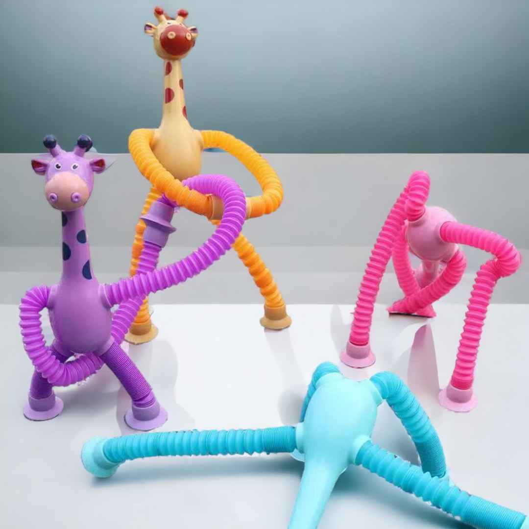 Telescopic Suction Cup Giraffe Toy