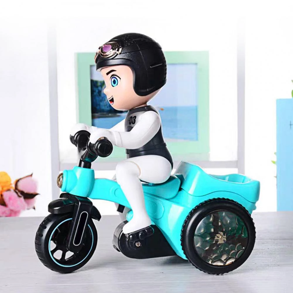 Lightning & Musical Stunt Bike Tricycle Bump Go Scooter Toy – Brainy Kidz